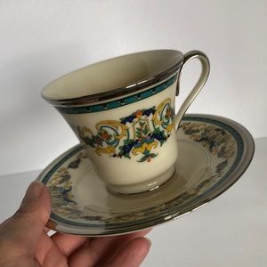 Lenox Fair Lady Tea Cup And Saucer Set Made In The USA
